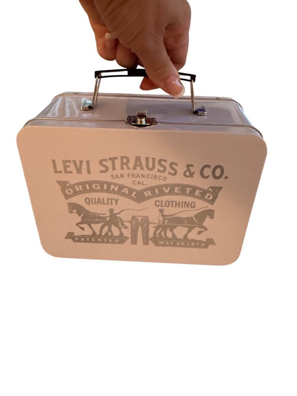 Levi Strauss & Co. Metal Storage Tin/Lunch Box Promotional Item Collectible New